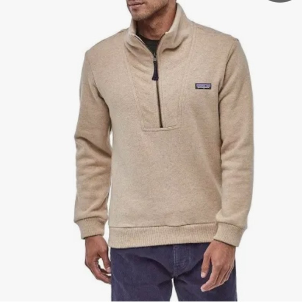 Patagonia Men's Woolie Fleece Pullover in
Oatmeal Heather
